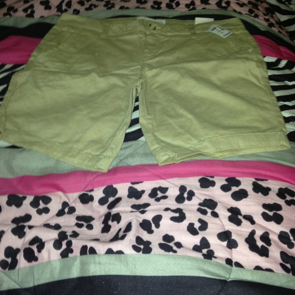 Brand-new khaki Bermuda shorts