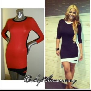 Rubber Ducky Black & White mod style dress