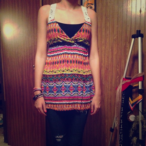 Cute printed tank top