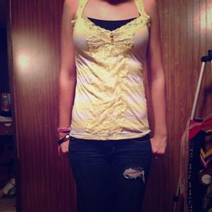 Cute yellow tank top