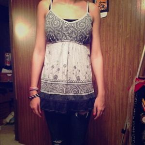 New cute navy blue tank top