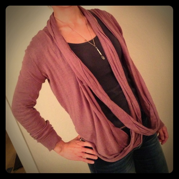 Drapey rose sweater