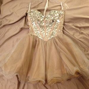 💥sold💥Sherri hill corset mini dress