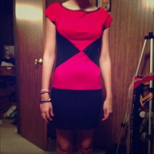 3 colored diamond mini dress