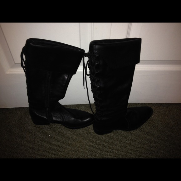 👢🎀NEW Nine West Black leather boots💞 - Picture 2 of 4