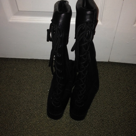 👢🎀NEW Nine West Black leather boots💞 - Picture 3 of 4