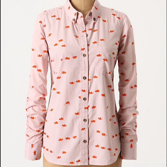❌❌SOLD❌❌Anthropologie Mouse Tarpan Button Down