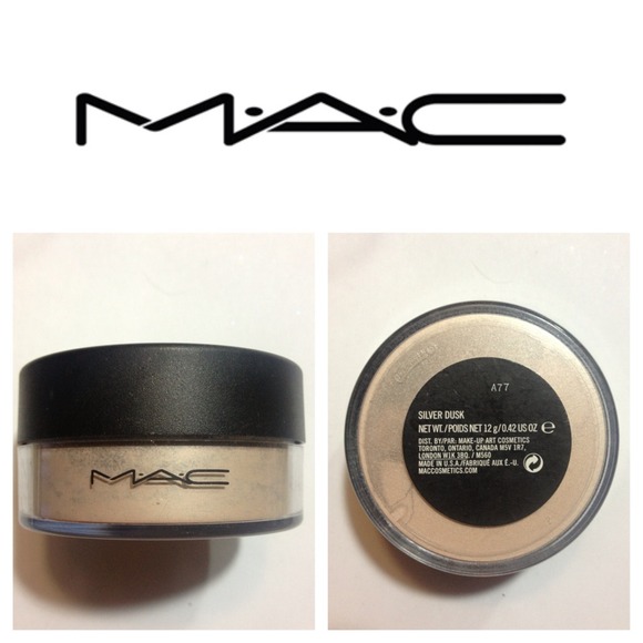 MAC Silver Dusk powder and Jewelmarine glitter