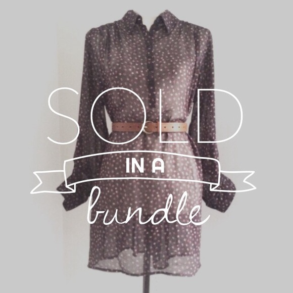 :: SOLD IN A BUNDLE :: Sheer Shirt Dress