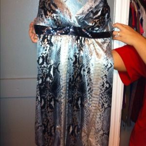 Snake print party/homecoming dress