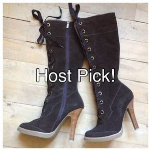 Brown lace up boots. Brand new in box!