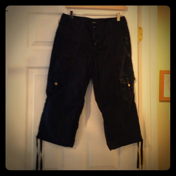 Express black capris