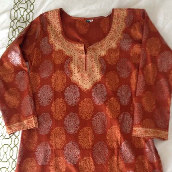 Cotton printed Indian Tunic