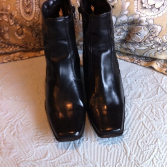Black ankle boots
