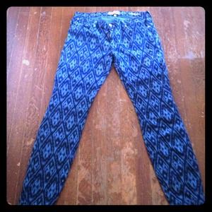 Ikat ideal ankle skinny twill