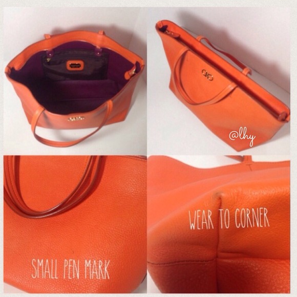❌SOLD❌Salvatore Ferragamo Bice Tote - Orange - Picture 2 of 4