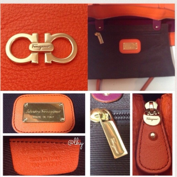 ❌SOLD❌Salvatore Ferragamo Bice Tote - Orange - Picture 3 of 4
