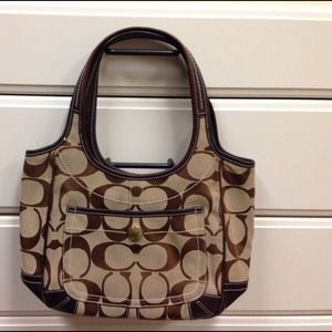 Brown coach purse