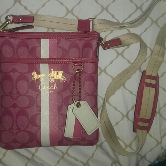 Authentic Coach cross-body purse
