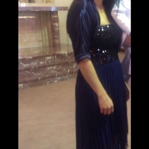 Strapless midnight dress