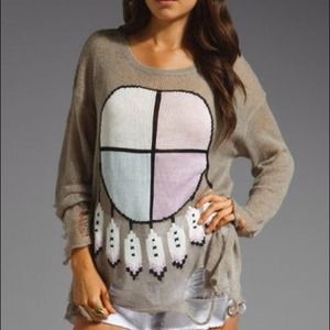 Wildfox Couture; dream catcher sweater.