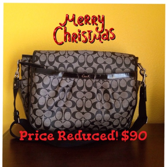 Authentic Messenger Coach diaper bag