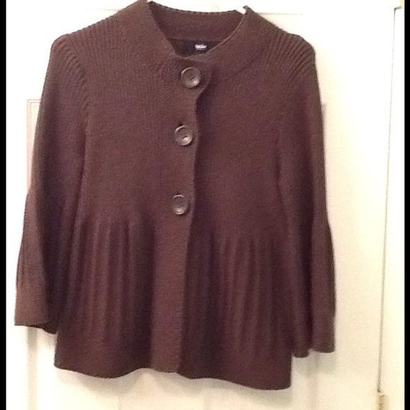 Peasant chocolate brown sweater