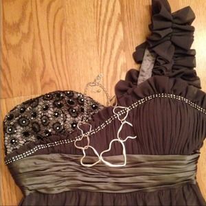 Long Grey Dress! Cute for Prom! SALE! :) CHEAP