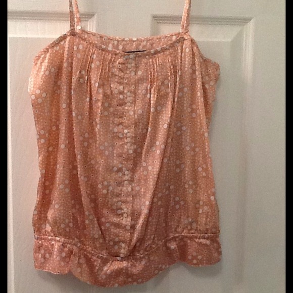 Gap silky Henley type tank top