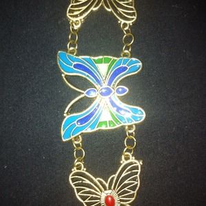 NWOT Hand painted butterfly bracelet.