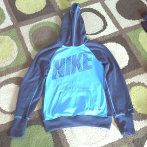 Blue Therma-Fit Nike Hoodie!