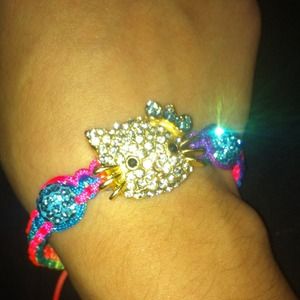 NWOT Swarovski crystal element shamballa bracelet.