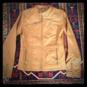 Faux Leather Jacket Joujou Cognac/Tan