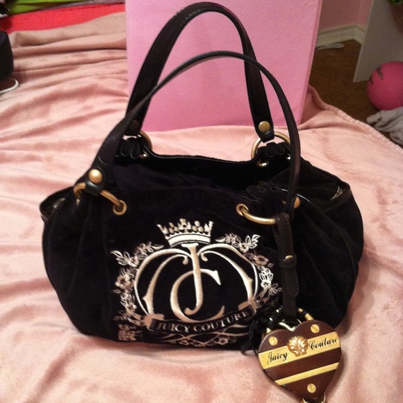 Black cute small Juicy Couture hand bag