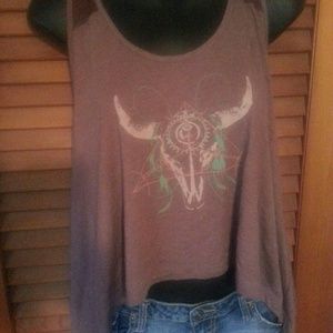 NWOT C&S Southwestern print swing top