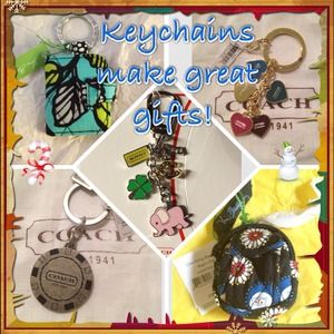 Assorted NWT keychains!! Coach and Vera Bradley