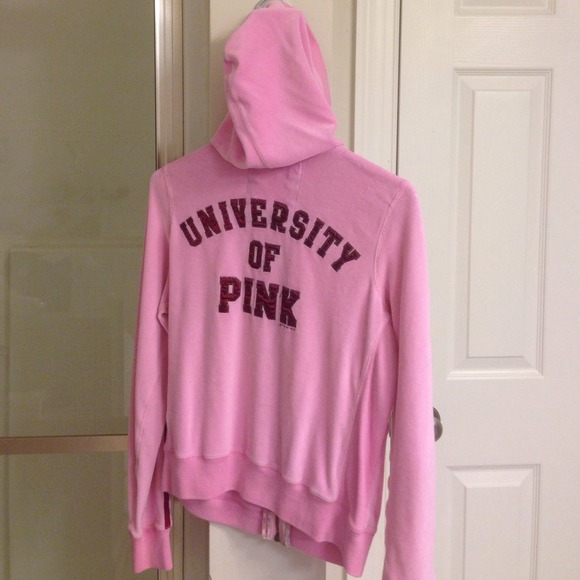 PINK zip up hoodie - Picture 2 of 2