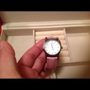 SOLD DKNY pink leather women watch