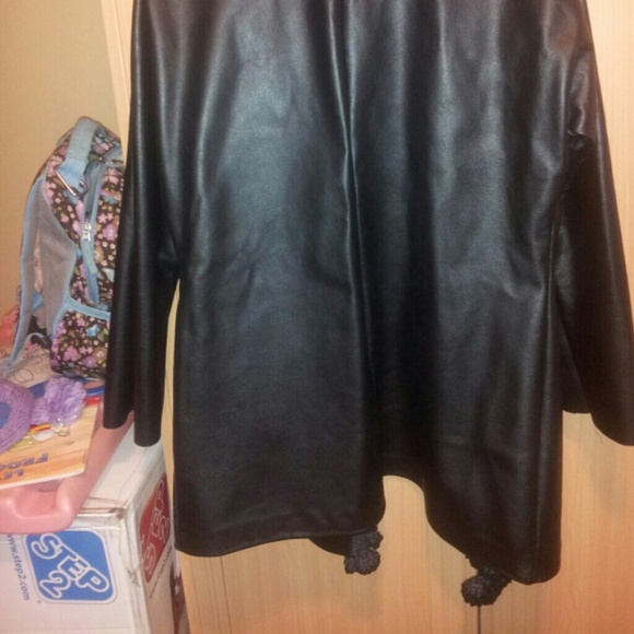 Stunning high quality boutique leather coat M - Picture 2 of 4