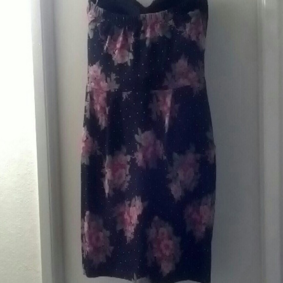 Black floral sleeveless dress - Picture 3 of 3
