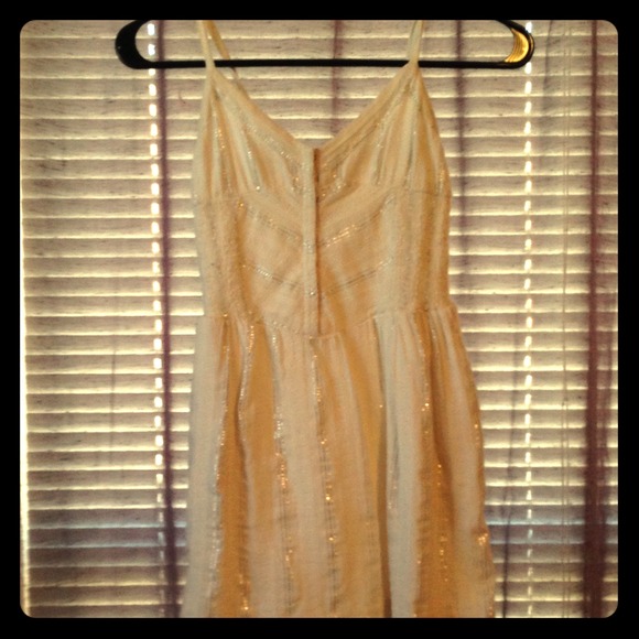 White Shimmer Dress - Picture 1 of 2