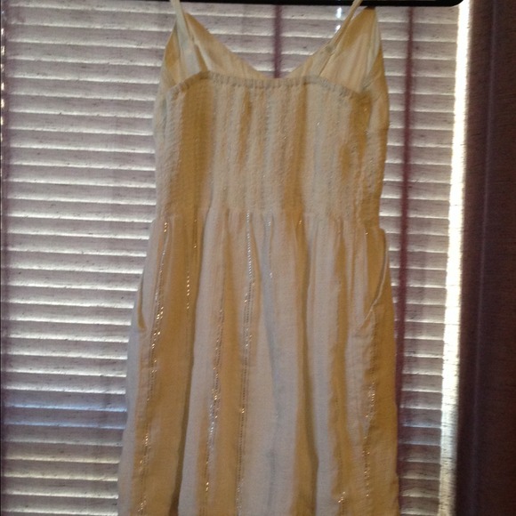 White Shimmer Dress - Picture 2 of 2