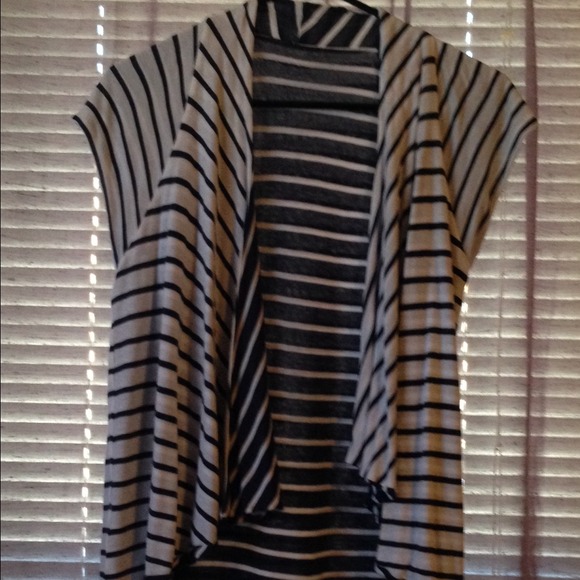 Irreversible navy and white striped cardigan - Picture 3 of 3