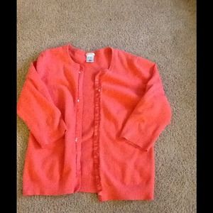 🔴Sold🔴Coral....Coral....Coral Cardigan