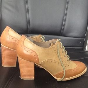 Authentic leather bootie platforms