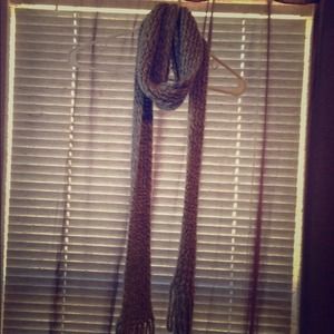 Grey and white scarf