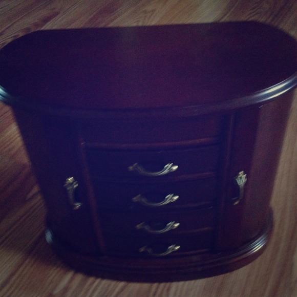 Bundle: Jewelry box, Coach shoulder bag and scarf