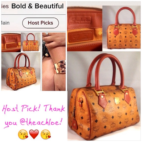 ❌SOLD❌HOST PICK💯Authentic MCM Boston Bag