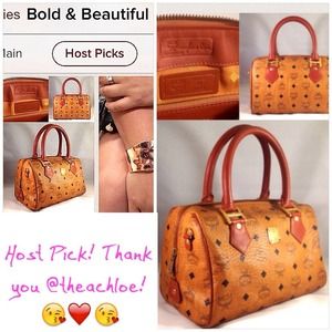 ❌SOLD❌HOST PICK💯Authentic MCM Boston Bag