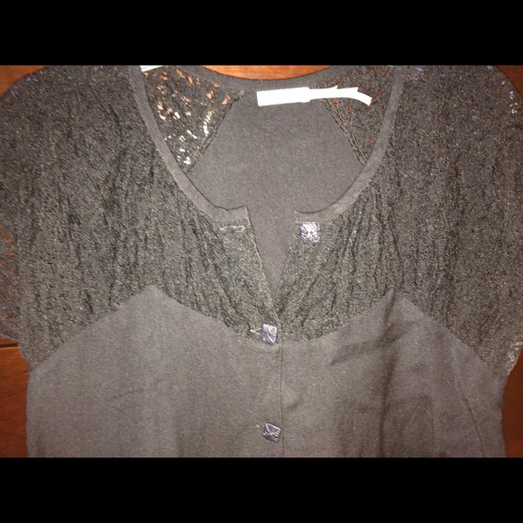 Cute black and lace top